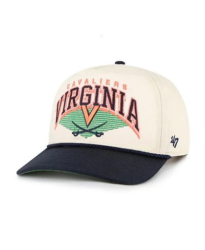 '47 Brand Men's Natural Virginia Cavaliers Pomona Two-Tone Rope Hitch Adjustable Hat