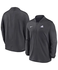 Nike Men's Anthracite Tcu Horned Frogs Dri-fit Half-Zip Pullover Sweatshirt