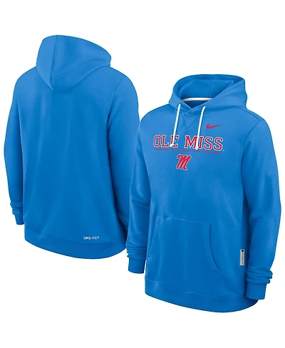 Nike Men's Powder Blue Ole Miss Rebels 2025 Sideline Standard Issue Dri-fit Hoodie