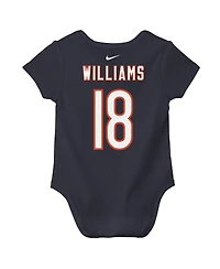 Nike Baby Boys and Girls Caleb Williams Navy Chicago Bears Player Name Number Bodysuit