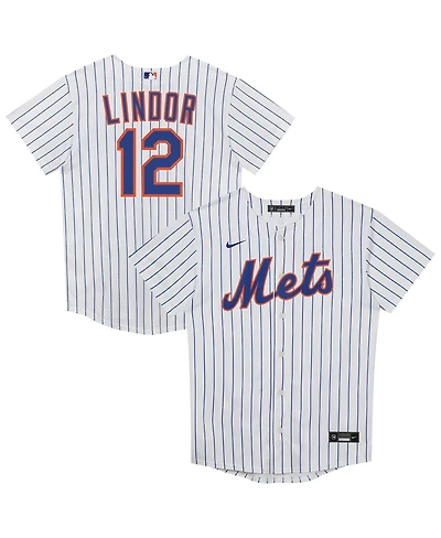 Nike Preschool Francisco Lindor White New York Mets Home Replica Player Jersey