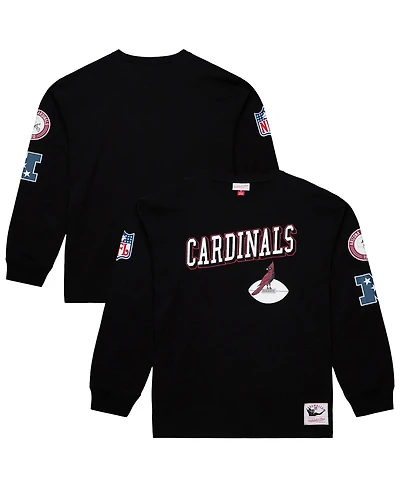 Mitchell & Ness Men's Black Arizona Cardinals Training Camp Logos Long Sleeve T-Shirt