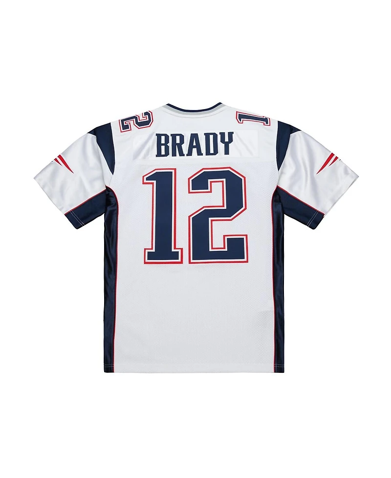 Mitchell & Ness Men's Tom Brady White New England Patriots 2000 Authentic Jersey
