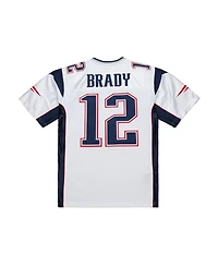 Mitchell & Ness Men's Tom Brady White New England Patriots 2000 Authentic Jersey