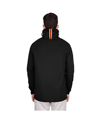 New Era Men's Black Chicago Bears Functional Fandom Balaclava Helmet Stripe Tri-Blend Hoodie
