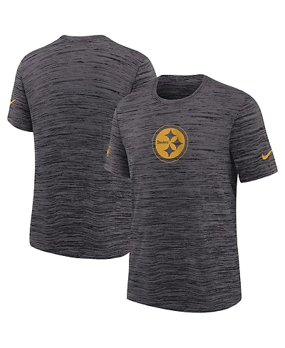 Nike Big Boys and Girls Black Pittsburgh Steelers Sideline Velocity Performance T-Shirt