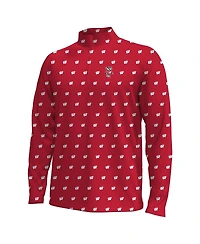 Under Armour Men's Red Wisconsin Badgers Gameday Armourfuse Half-Zip Jacket