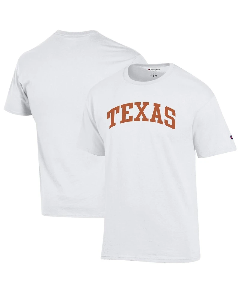 Champion Men's White Texas Longhorns Basic Arch T-Shirt
