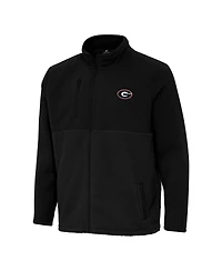 Antigua Men's Black Georgia Bulldogs Daily Fused Full-Zip Jacket
