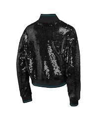 Outerstuff Big Boys and Girls Black Philadelphia Eagles Glam Squad Sequin Jacket
