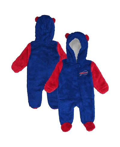 Outerstuff Baby Boys and Girls Royal Buffalo Bills Stay Napping Fleece Bunting Full-Zip Sleeper