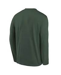 Nike Big Boys and Girls Green Bay Packers Primetime Legend Icon Long Sleeve Performance T-Shirt