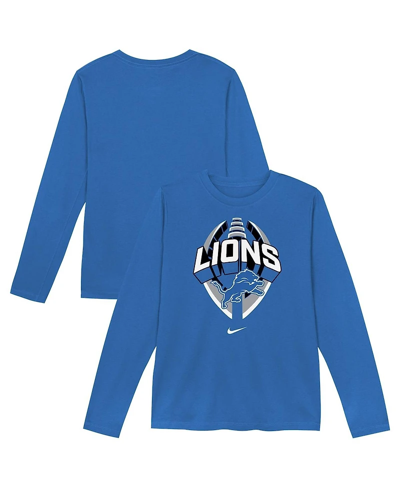 Nike Toddler Blue Detroit Lions Primetime Legend Icon Long Sleeve Performance T-Shirt