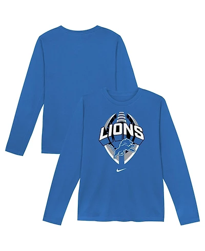 Nike Toddler Blue Detroit Lions Primetime Legend Icon Long Sleeve Performance T-Shirt