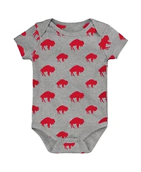Outerstuff Newborn 3-Pack Buffalo Bills Little Tike Bodysuit Set