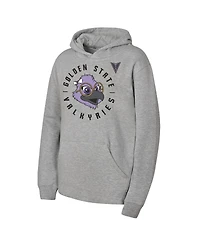 Outerstuff Big Boys and Girls Heather Gray Golden State Valkyries Mascot Hoodie