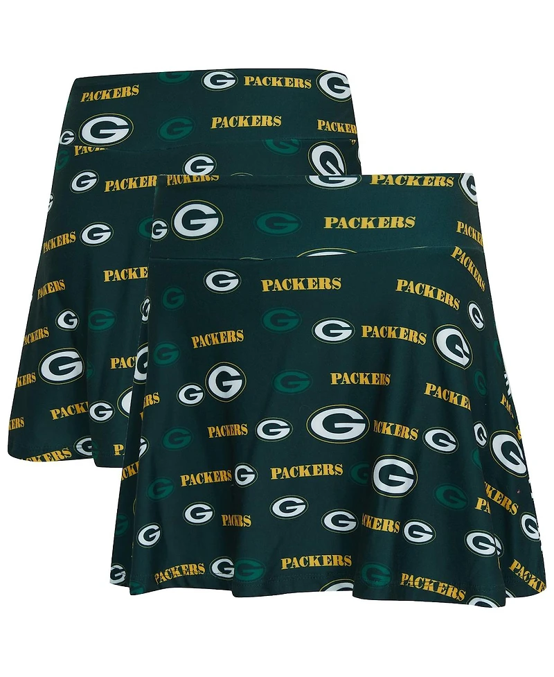 Concepts Sport Women's Green Bay Packers Mosaic Allover Print Skort