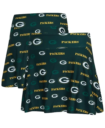 Concepts Sport Women's Green Bay Packers Mosaic Allover Print Skort