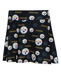 Concepts Sport Women's Black Pittsburgh Steelers Mosaic Allover Print Skort