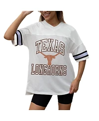 Gameday Couture Women's White Texas Longhorns Iconic Oversized Fashion Jersey