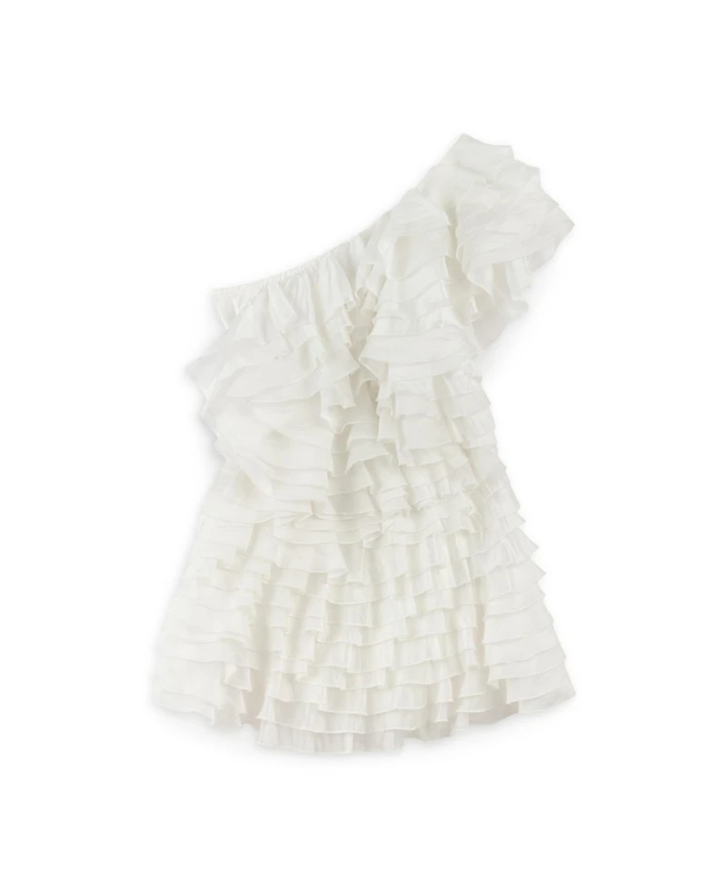 Nocturne Women's Mini Dress with Layered Ruffle Details