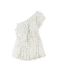 Nocturne Women's Mini Dress with Layered Ruffle Details