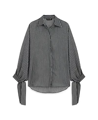 Nocturne Women's Shirt with Tie Sleeve Detail