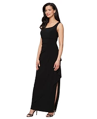 Alex Evenings Women's Matte Jersey Long Jacket Dress