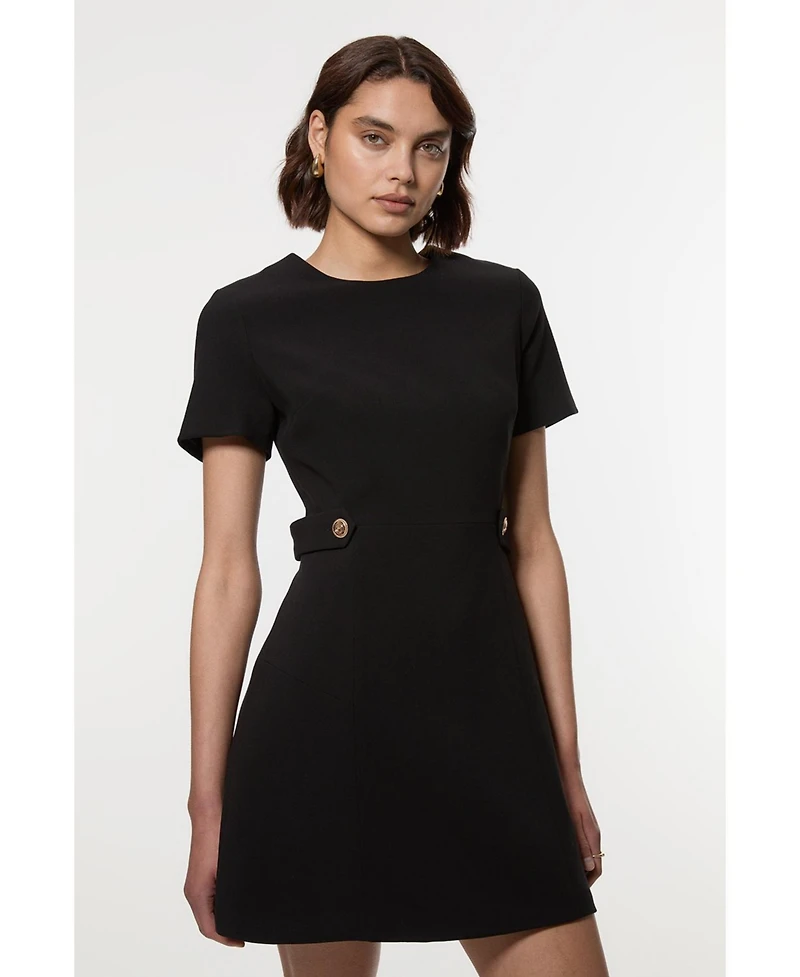 Karen Millen Women's Detail Tailored Mini Dress