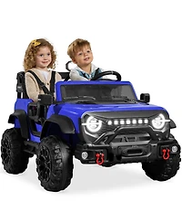 Best Choice Products Kids 24V 2-Seater Electric Ride-On Car Truck w/ Parent Control, Bluetooth, Led Lights
