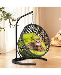 Streamdale Furniture Cat Swing Bed with Stand