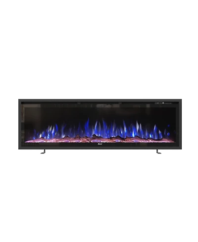 Clihome 50''Recessed Wall-mounted Freestanding Electric Fireplace