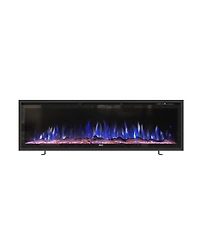 Clihome 50''Recessed Wall-mounted Freestanding Electric Fireplace