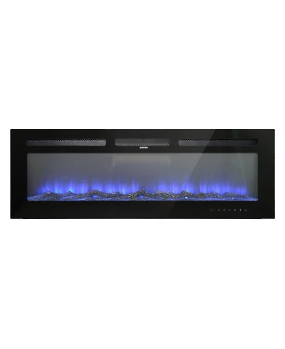 50''Classic Built-in or Wall-Mounted Direct Vent Electric Fireplace