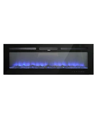 50''Classic Built-in or Wall-Mounted Direct Vent Electric Fireplace
