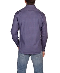 Tailorbyrd Men's Retro Geo Long Sleeve Shirt