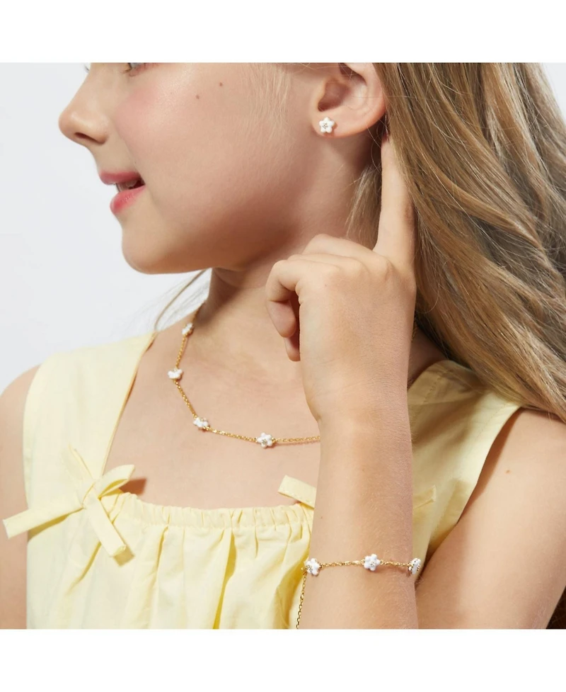 Anna Zuckerman Petit Daisy White Necklace