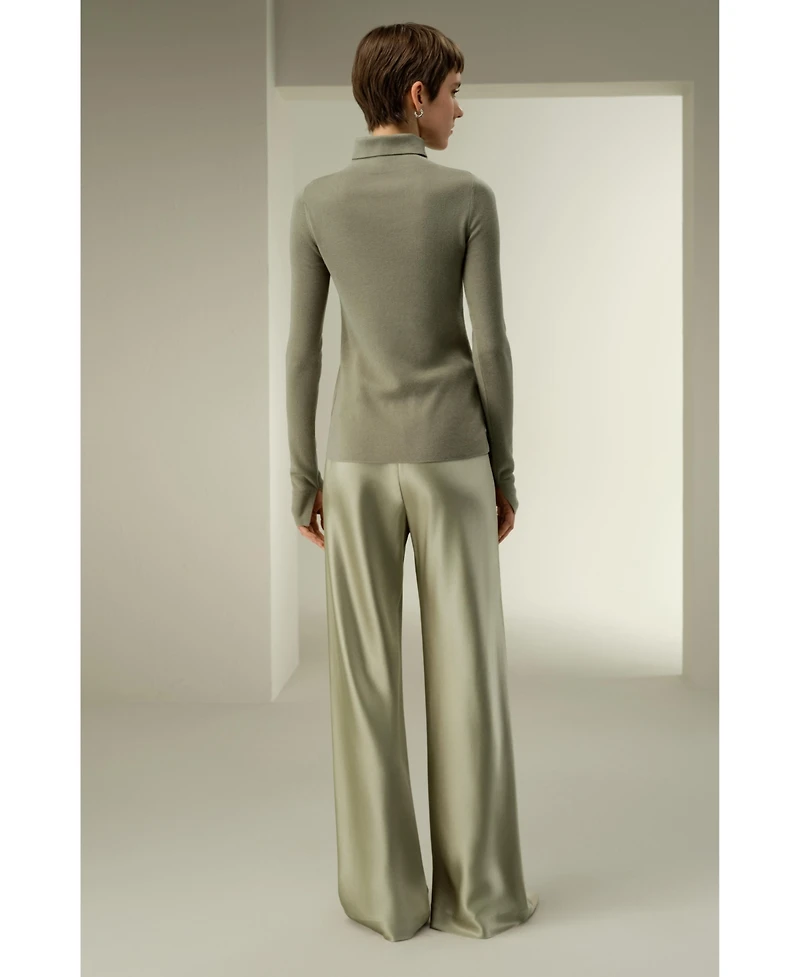 Lilysilk Slim Fit Silk Cashmere Sweater