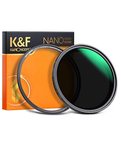 K&F Concept 77mm Nano-x ND8-128 3-7 Stop Magnetic Variable Neutral Density Lens Filter