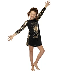 Harry Potter Big Girls Nightgown Marauders Map Raglan Long-Sleeve Sleep Pajama Loungewear
