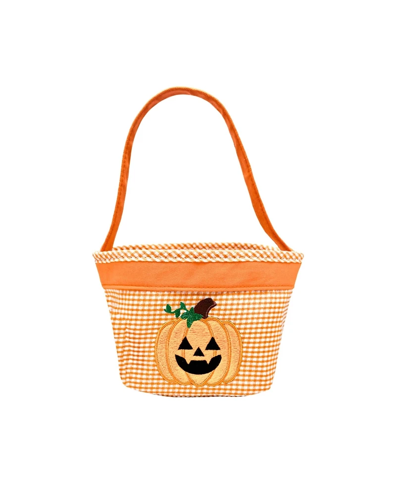 Bits & Bows Petite Jack-o-Lantern Halloween Pumpkin Tote in Orange