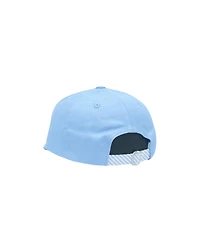 Bits & Bows Toddler Hockey Baseball Hat in Blue