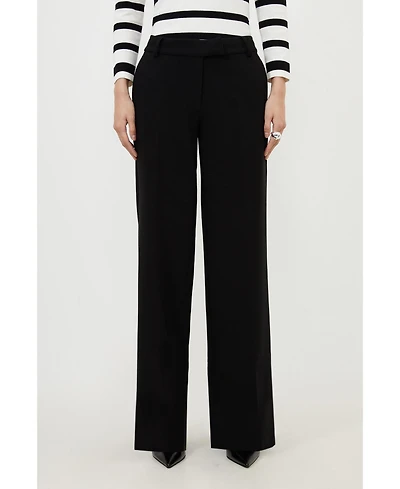 Karen Millen Women's Petite Tailored Straight Leg Pants