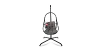 Flynama 55 Inch Swing Egg Chair with Stand Cup Holder and Removable Guardrails