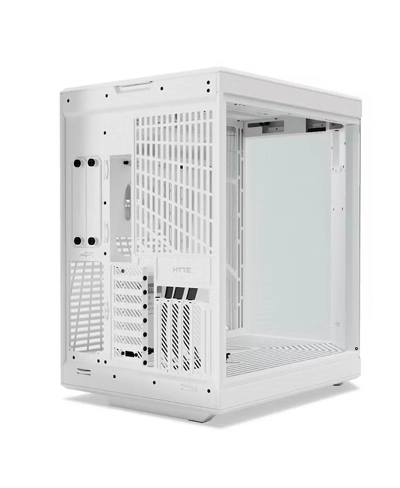 Hyte Hyte Y70 Touch Infinite Dual Chamber Atx Mid Tower Modern Aesthetic Case With Integrated 2.5K Lcd Touchscreen, Snow White