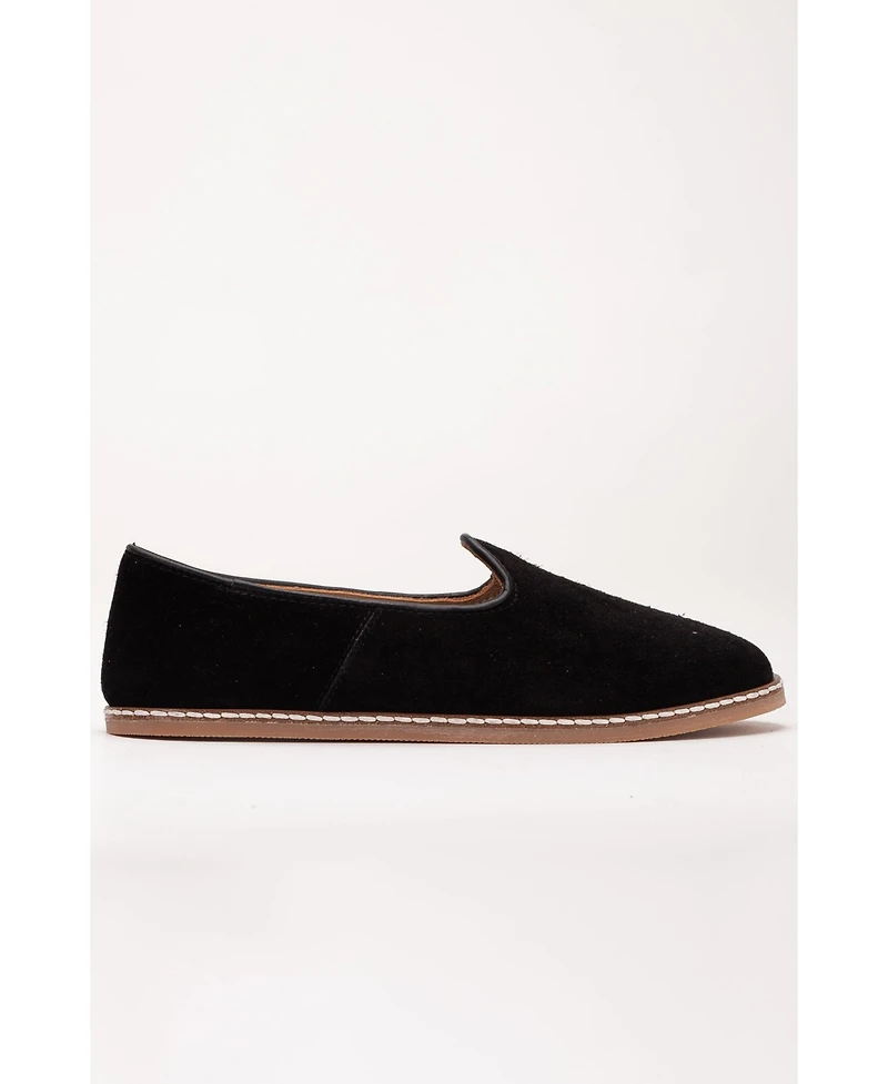 Epilogue Shoes Istanbul Suede Leather Slip On Flats (Women)