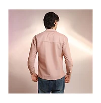 Campus Sutra Men's Chevron-Woven Utility Shirt