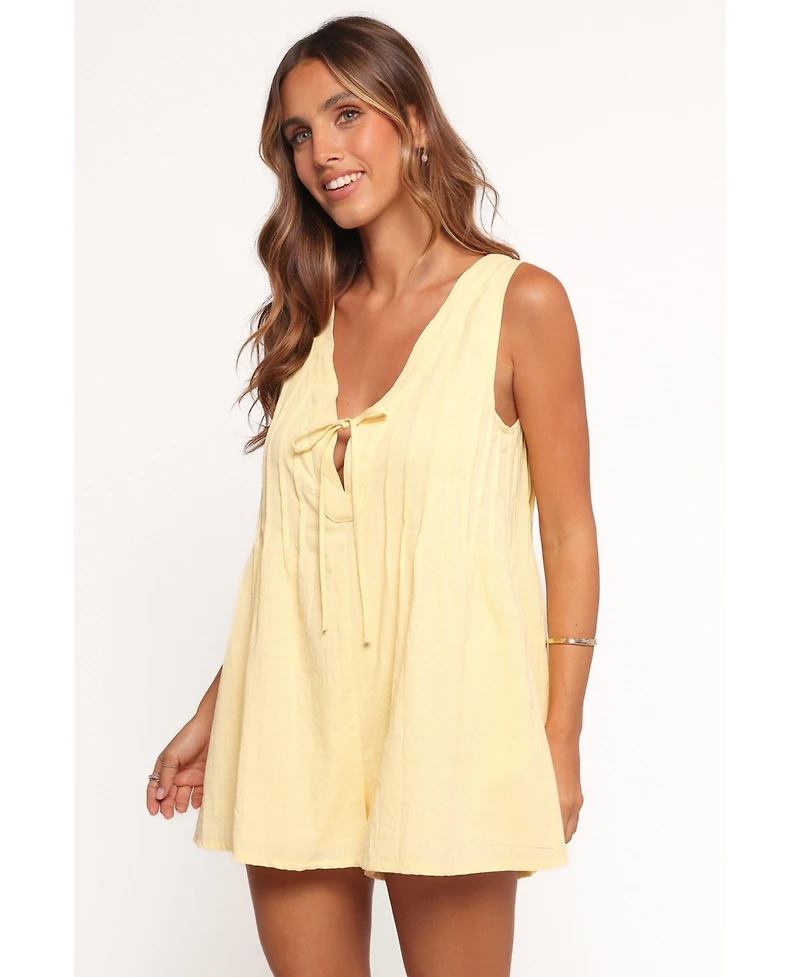 Petal and Pup Women's Kallie Tie Front Romper