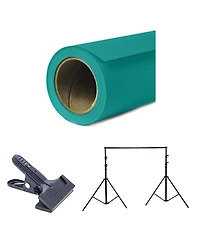 Savage Widetone Seamless Background Paper, 107" wide x 150' Teal, #68