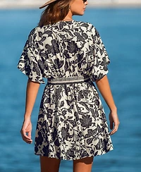 Cupshe Women's Break the Ice Floral Mini Beach Dress